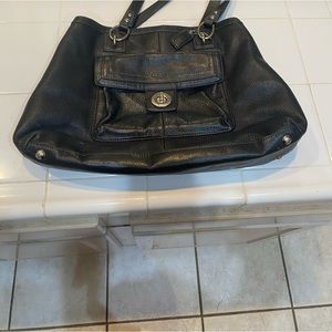 ❤️❤️Vintage Y2k Coach Penelope Black Pebbled Leather Shoulder Hand Bag Tote